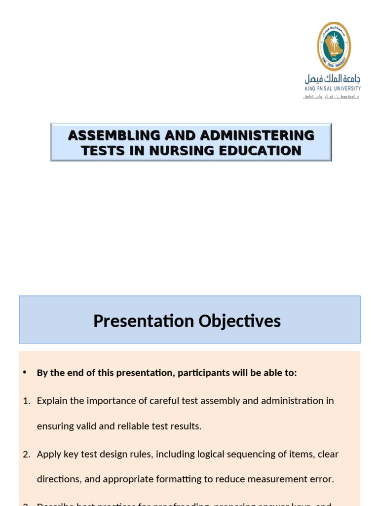 Effective Test Assembly in Nursing Education | PDF | Multiple Choice