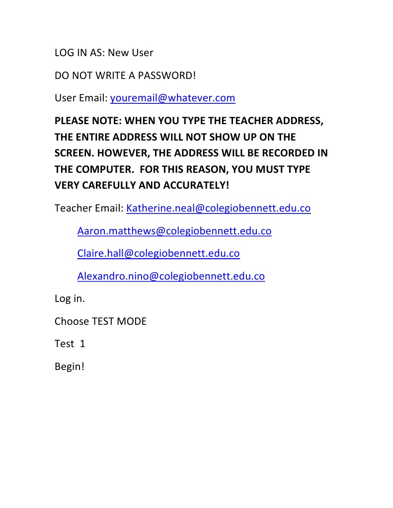 New User Login Instructions | PDF
