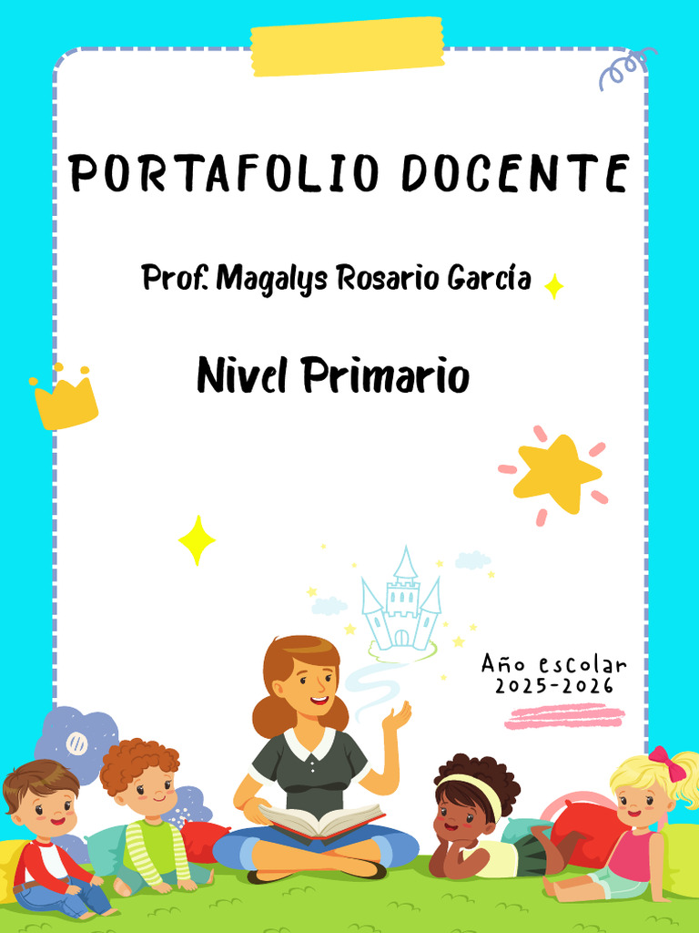 Carátula para Portafolio Docente Word | PDF | Maestros