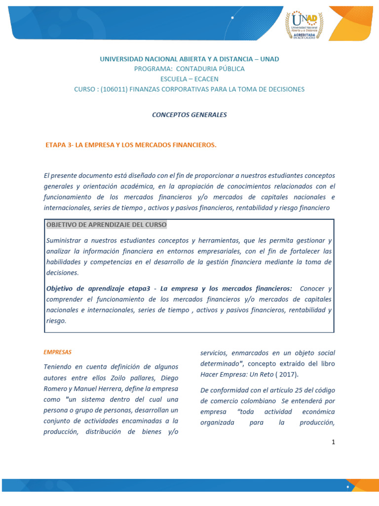 La Empresa y los Mercados Financieros | PDF | Renta Fija | Mercado ...