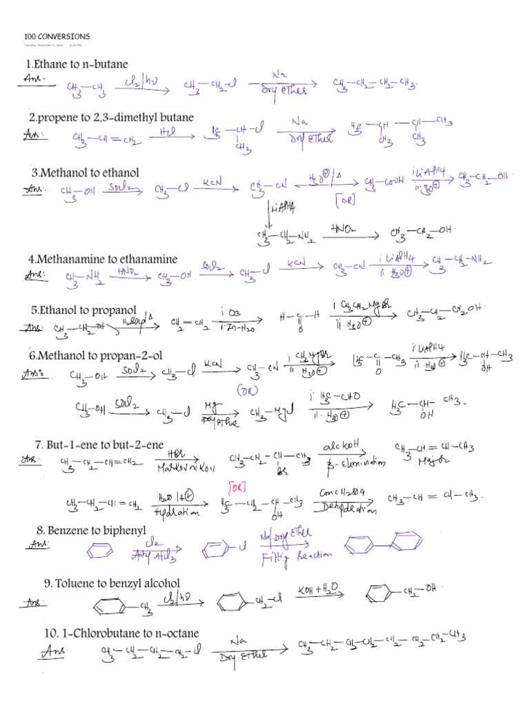 Answers 100 Conversions | PDF