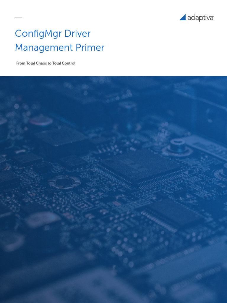 ConfigMgr Driver Management Primer | PDF | Windows 10 | Windows 7