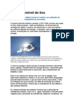 A Face Invisível Do Lixo - Efeitos Nocivos à Saúde e Ao Ambiente - Prevenção