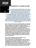 Saudável é a Comida Da mãe - Michael Pollan - Entrevista - Nutrição - Alimentos