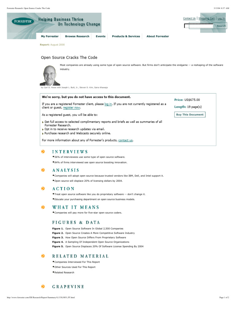 Open Source Software Industry Insights | PDF | Open Source | Computing