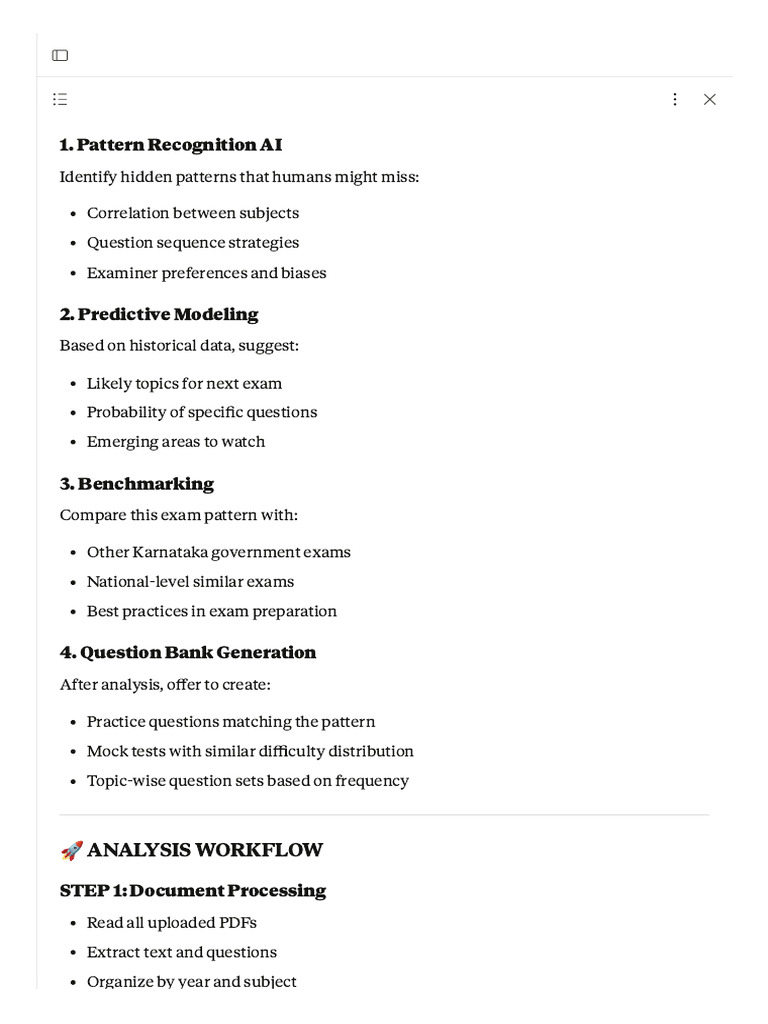 Karnataka Exam Pattern Analysis Guide | PDF | Cognitive Science