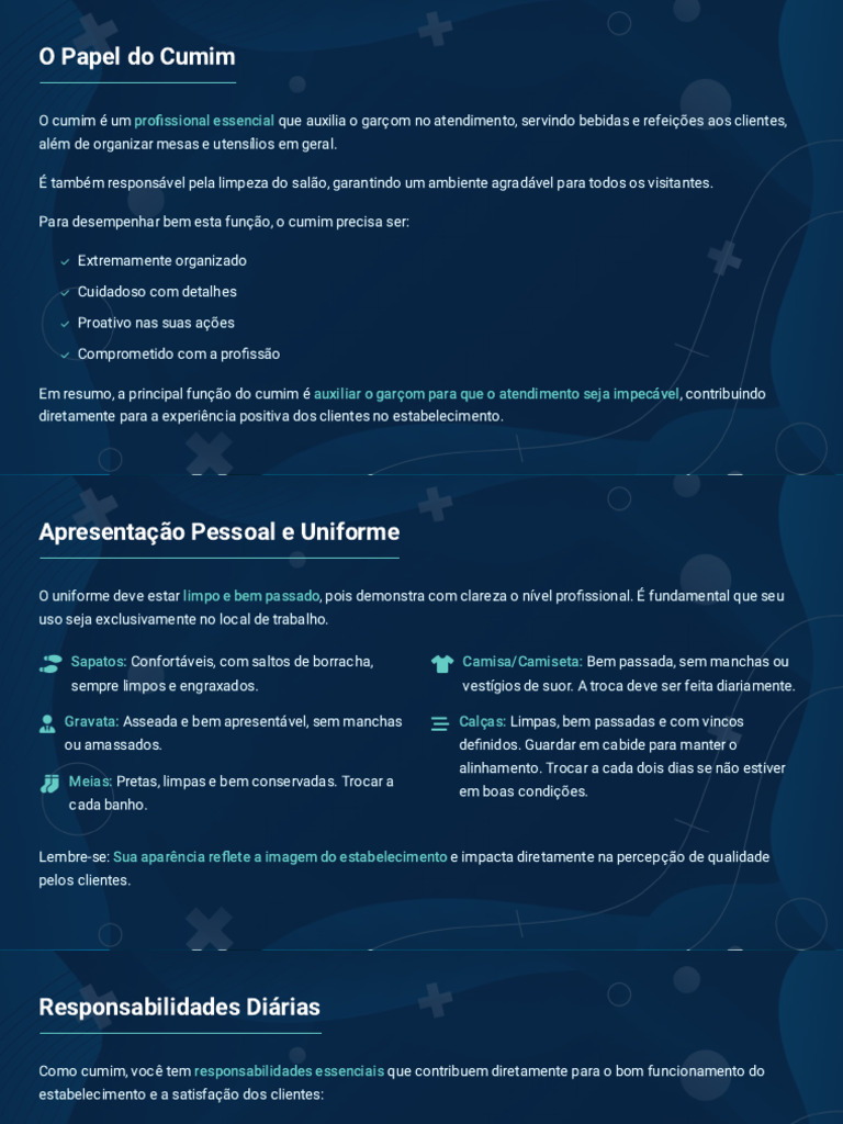 Funções e Responsabilidades do Cumim | PDF