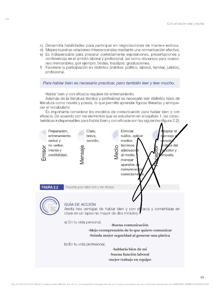 Actividad 3 - Comunicación Oral y Escrita Pag - 43 | PDF