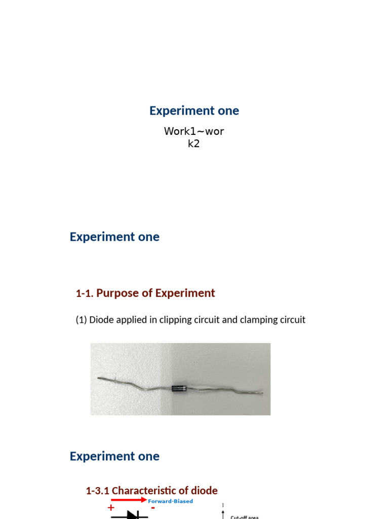 Diode Clipping and Clamping Circuits | PDF