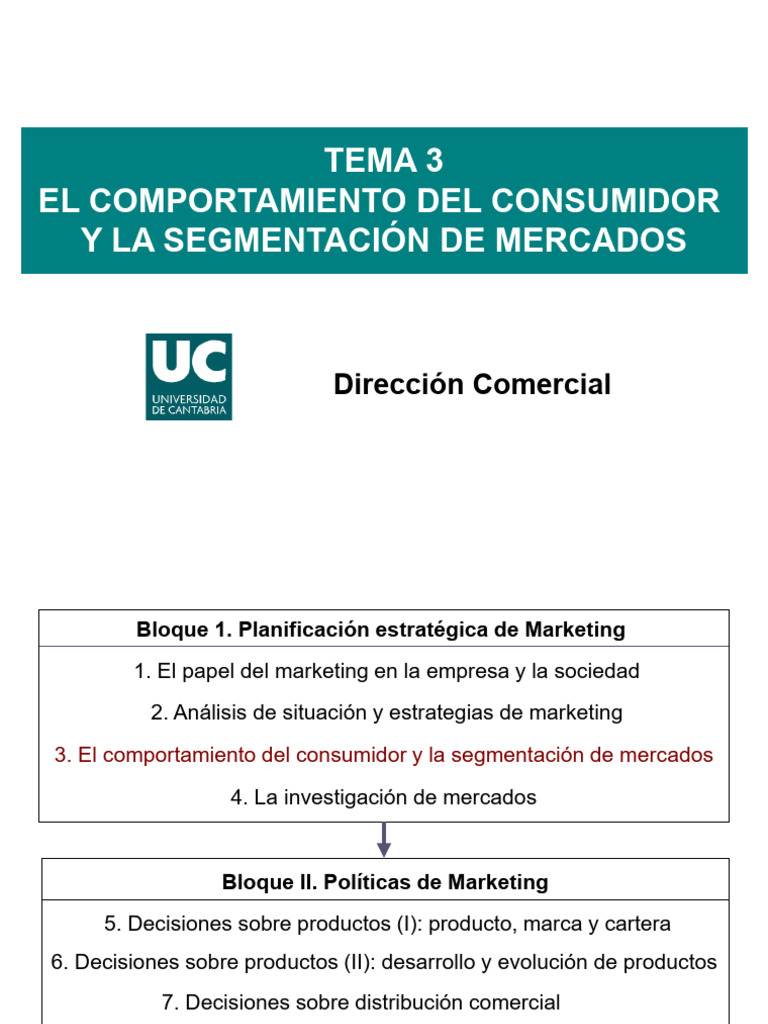 Comportamiento del Consumidor y Segmentación | PDF | Segmentación de ...