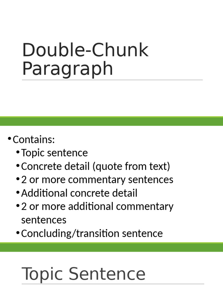 Double Chunk Paragraph | PDF