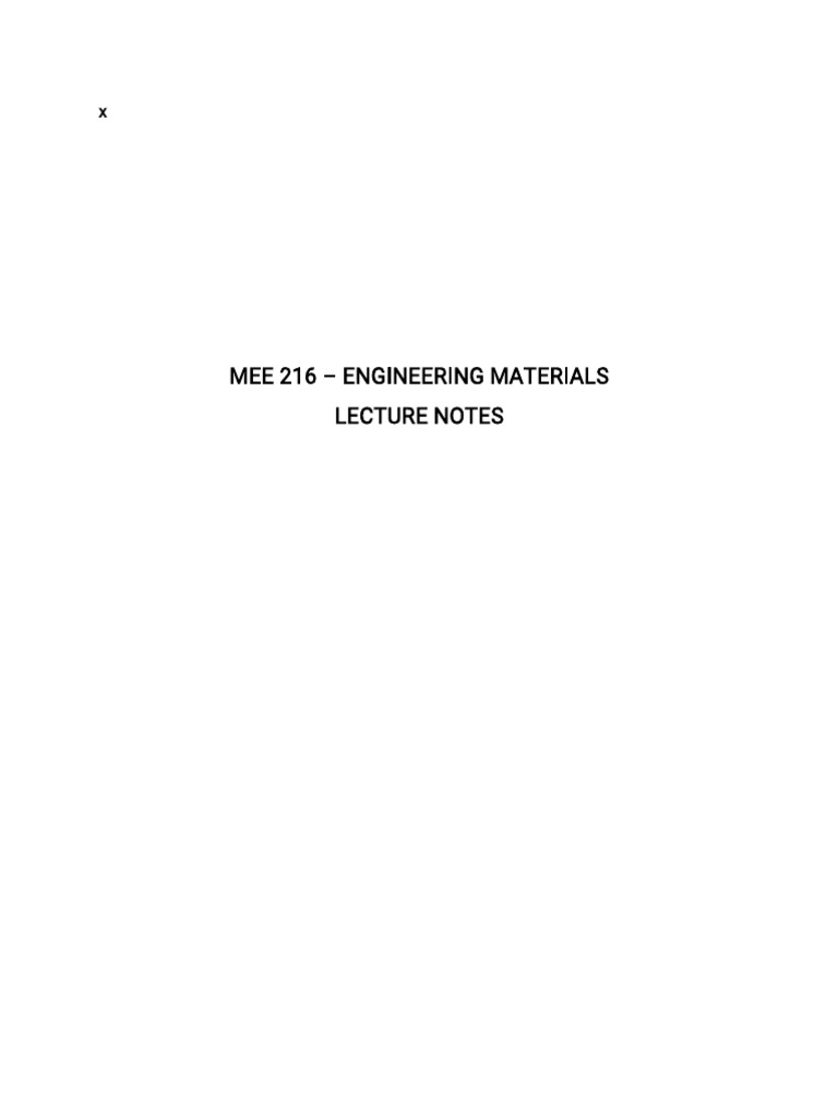 Engineering Materials Overview | PDF | Atomic Orbital | Mole (Unit)