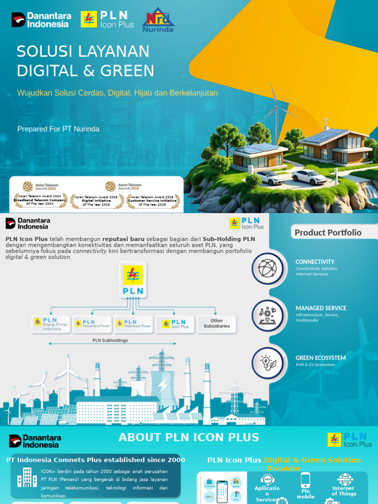 Solusi Digital dan Hijau PLN Icon Plus | PDF