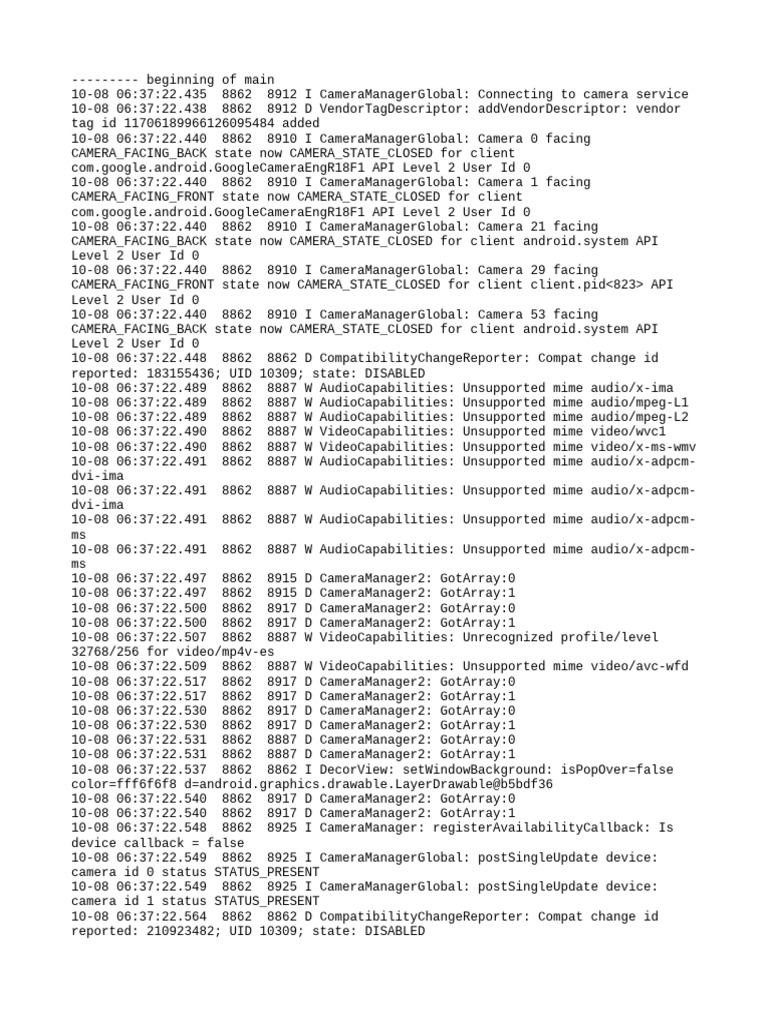 Log Cat 1759876642324 | PDF | System Software | Operating System Technology