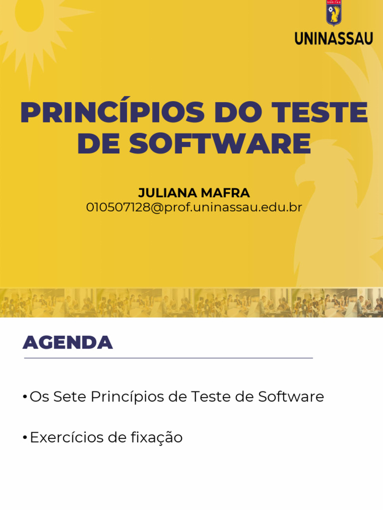 Sete Princípios do Teste de Software | PDF | Testes de software | Programas