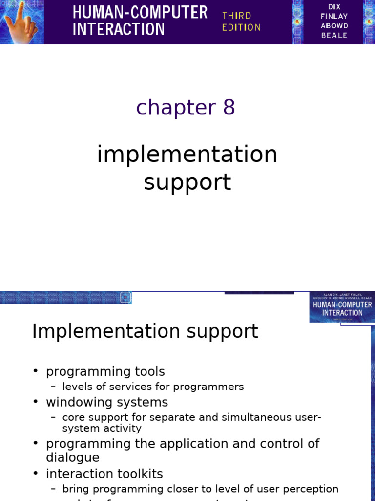 HCI Implementation Support Overview | PDF | Model–View–Controller ...