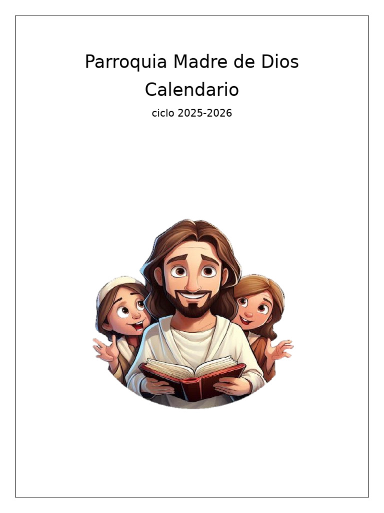 Calendario Catequesis 2025-2026 | PDF | Adoración Cristiana Y Liturgia ...