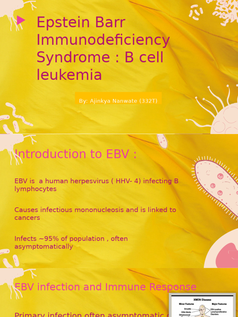 EBV Immunodeficiency and B Cell Leukemia | PDF