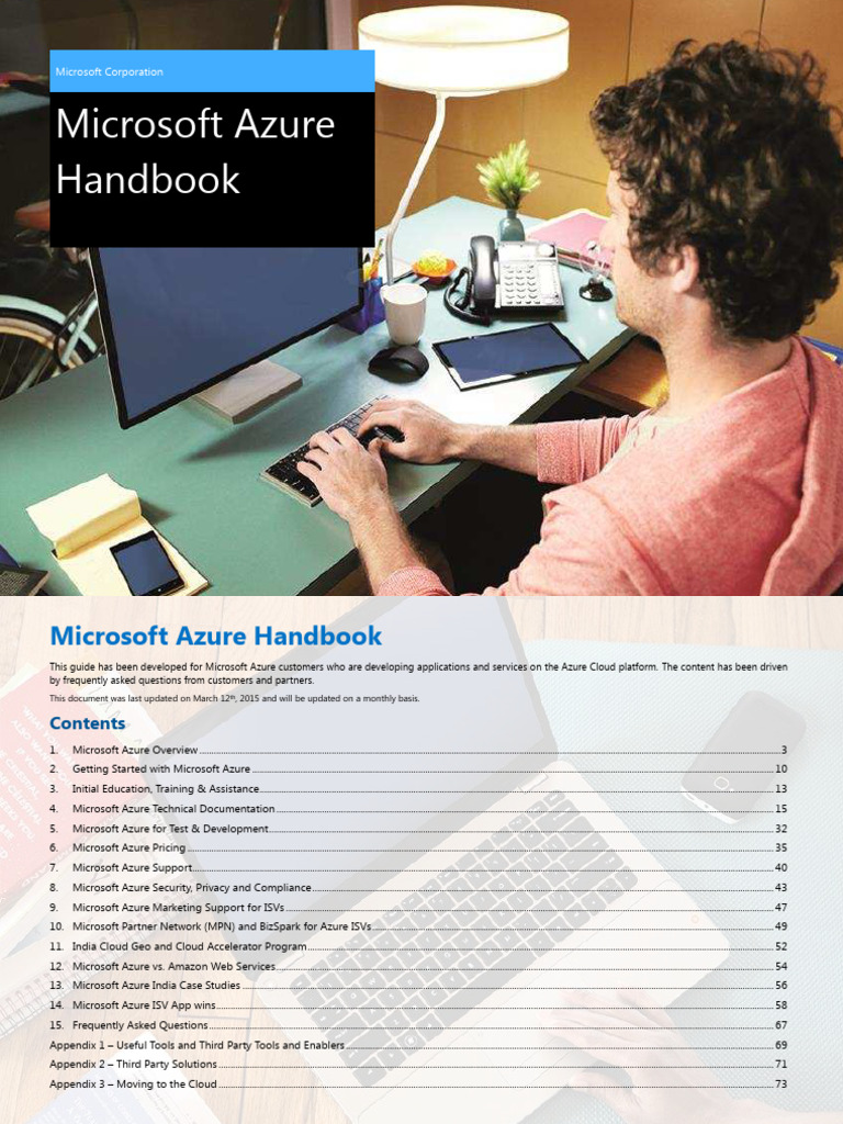 Microsoft Azure Customer Handbook | PDF | Cloud Computing | Microsoft Azure