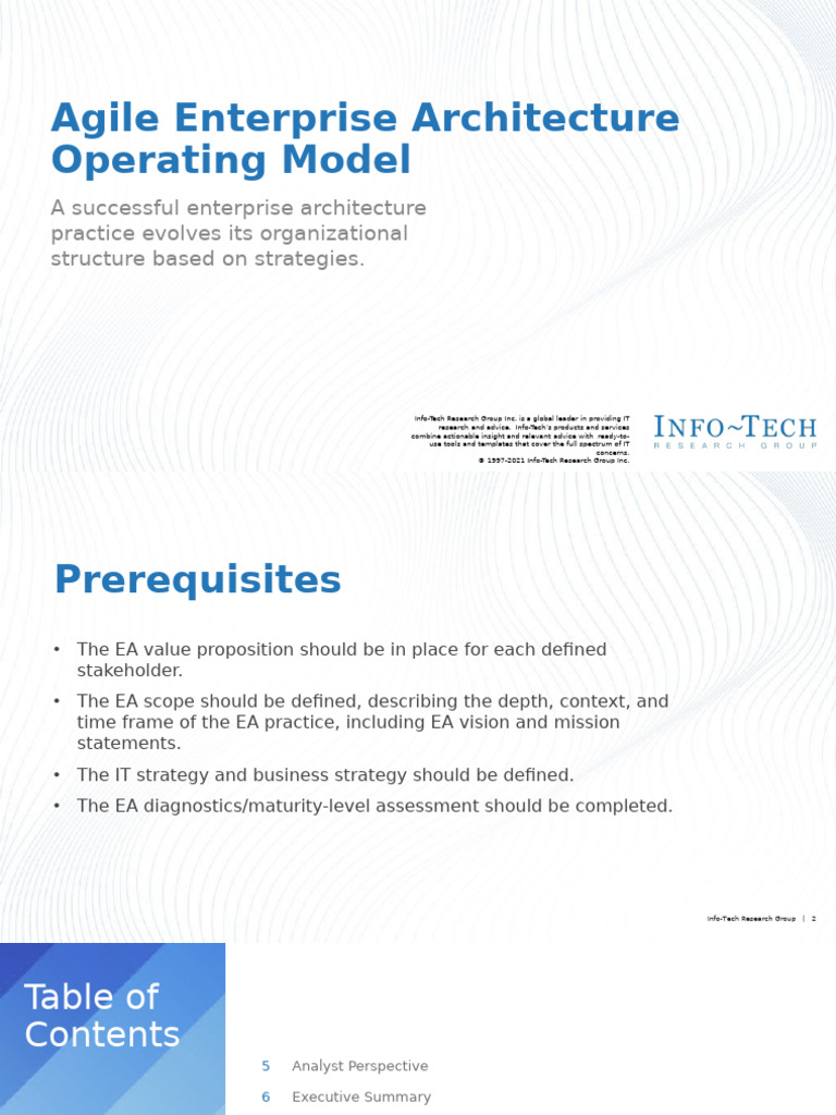 Agile Enterprise Architecture Model Guide | PDF | Enterprise ...