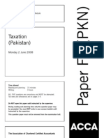 Taxation (Pakistan) : Monday 2 June 2008