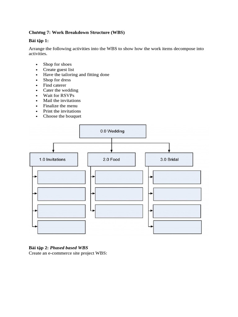 Work Breakdown Structure (WBS) Guide | PDF