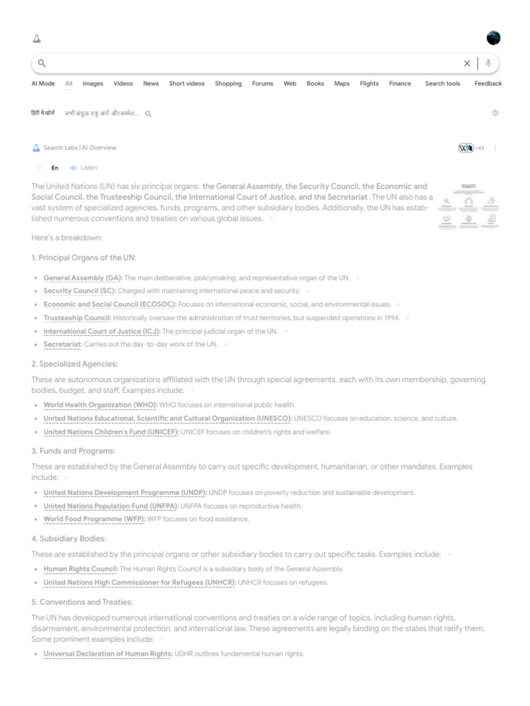 Overview of UN Organs and Conventions | PDF | United Nations ...