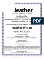 Reception For Heather Wilson