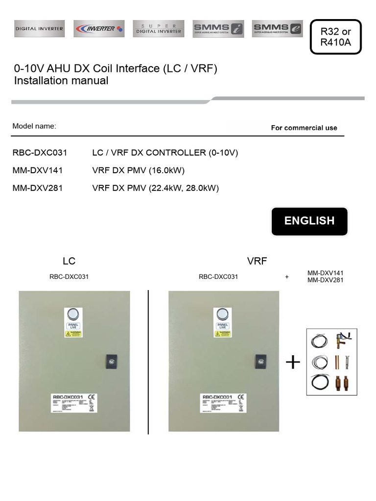 Installation Manual for 0-10V AHU DX Controller | PDF | Electrical ...