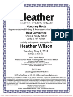 Reception For Heather Wilson