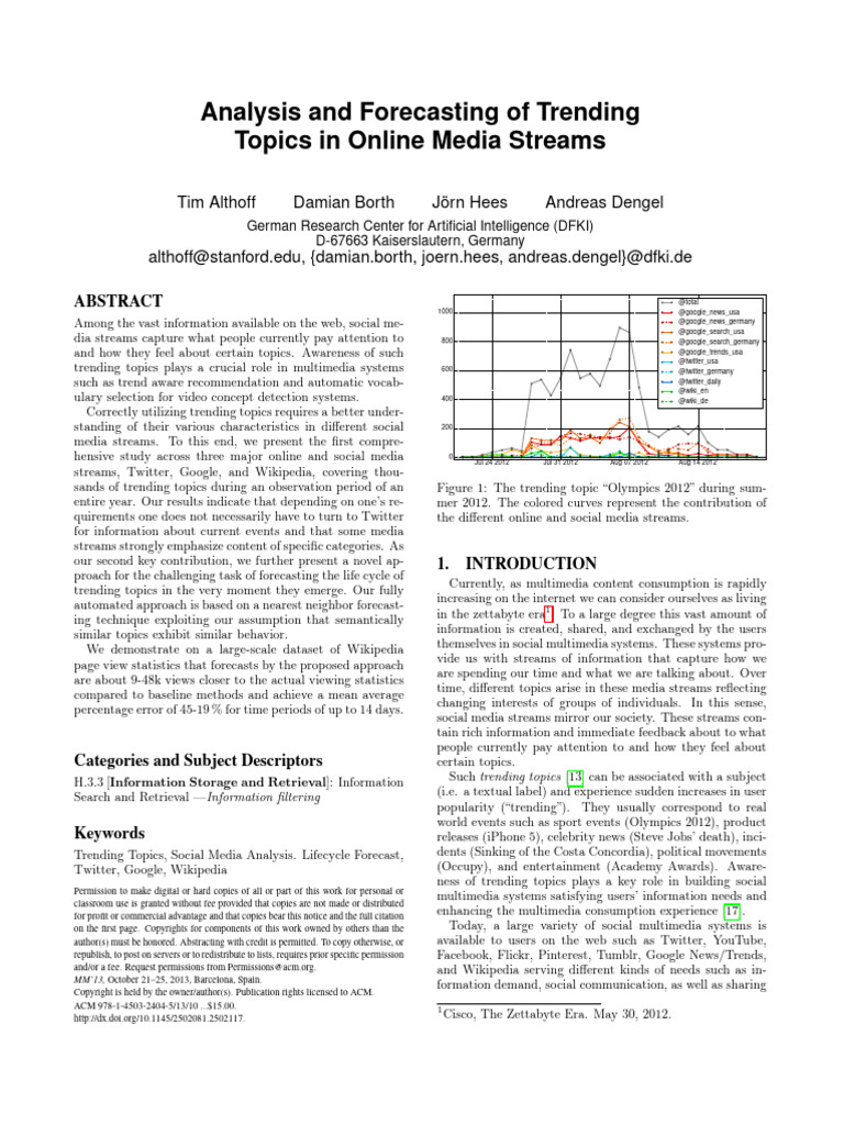Forecasting USA Trending Topics | PDF | Forecasting | Information