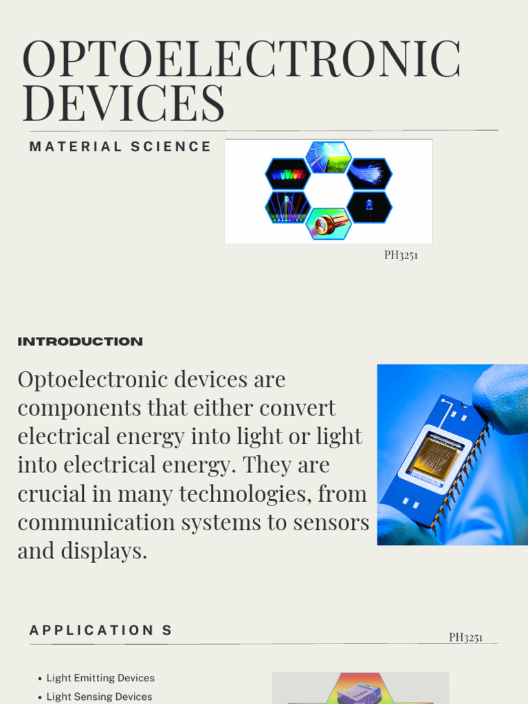 Optoelectronic Devices Overview and Impact | PDF