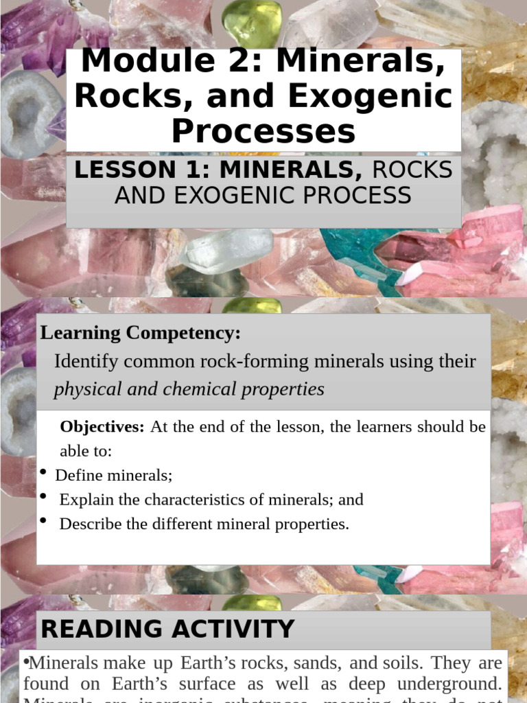 Understanding Minerals and Rocks | PDF | Rock (Geology) | Minerals