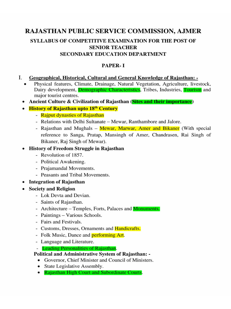 Grade 2 Gs Syllabus | PDF