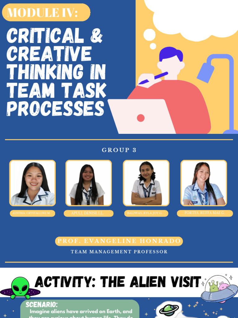 Critical Thinking Digital Quiz Education Presentation in Blue Yellow ...