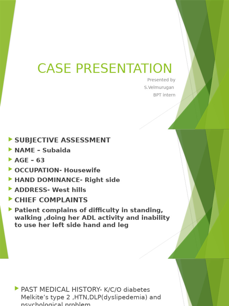 Case Study: 63-Year-Old Patient Assessment | PDF