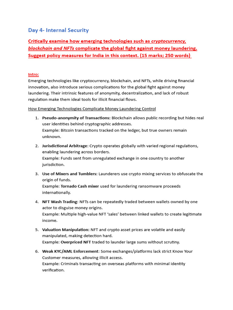 Model Answer - Internal Security - Day 04 | PDF