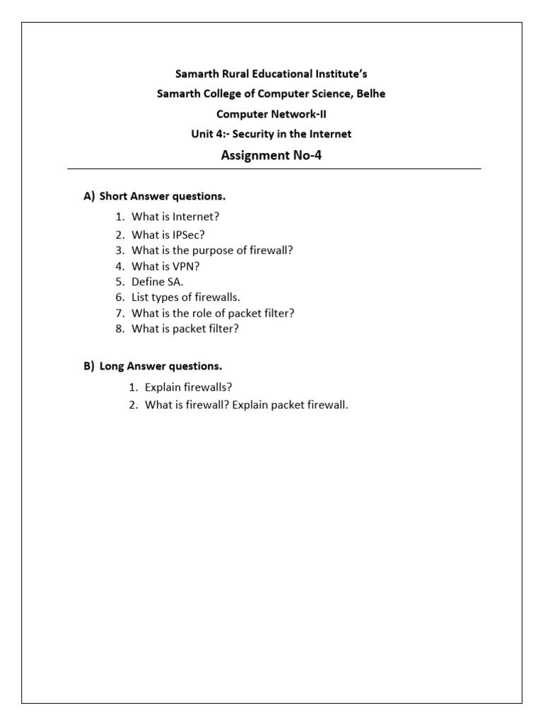 Assignment No 4 CN II (2025 26) | PDF
