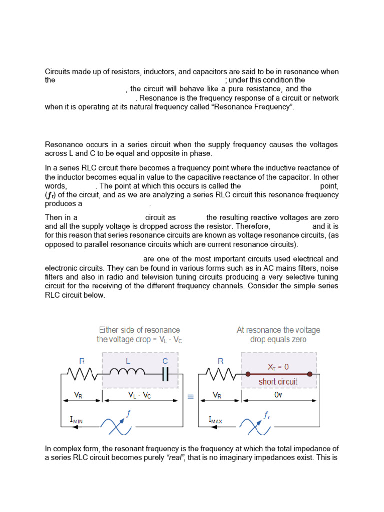 Module 5 Resonance Circuit | PDF | Resonance | Electrical Impedance