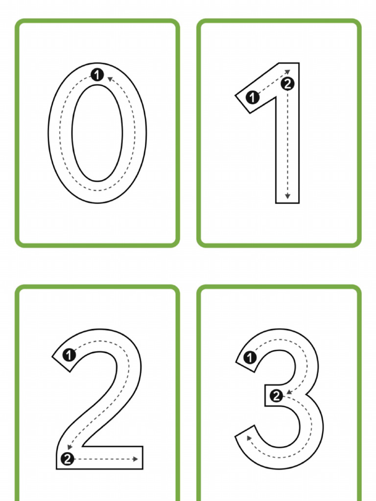 Numbers 0-11 A4 | PDF