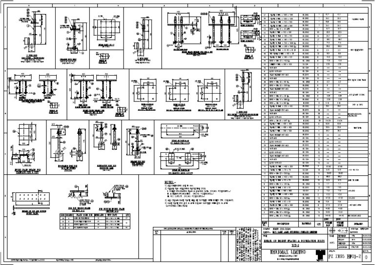 Foundation of Boiler Design Drawing | PDF
