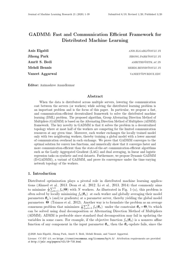 GADMM: Fast and Communication Efficient Framework For Distributed ...
