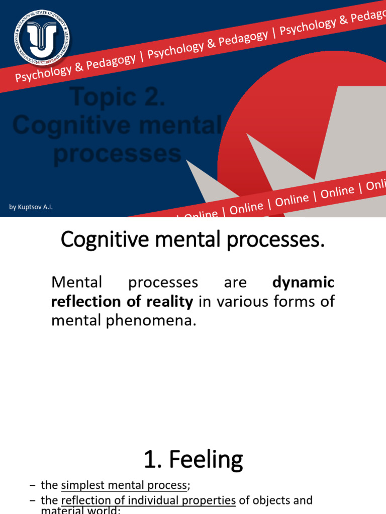 Topic 2. Cognitive Mental Processes | PDF | Imagination | Perception