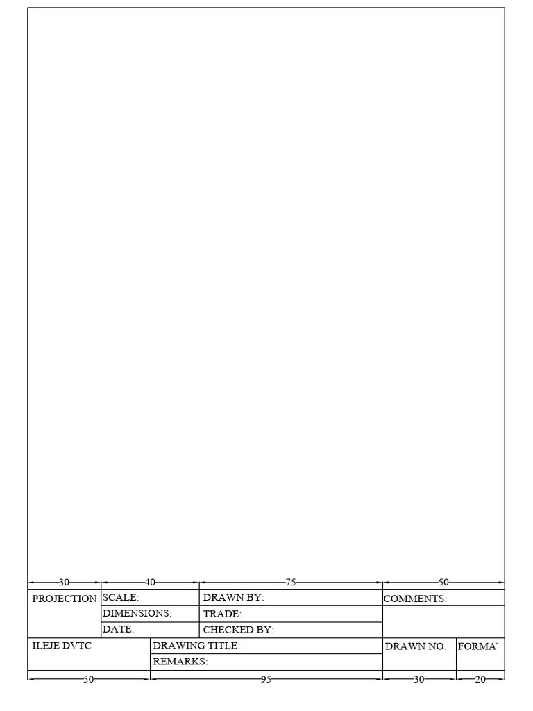 Tblock Drawing Specifications | PDF