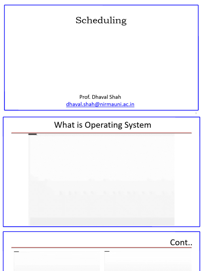 Overview of Operating Systems and Kernels | PDF | Process (Computing ...