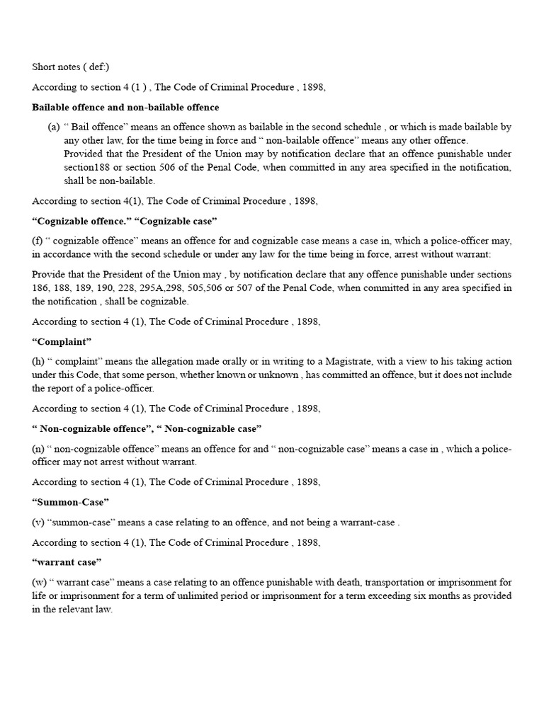 Short Notes - PDF | PDF