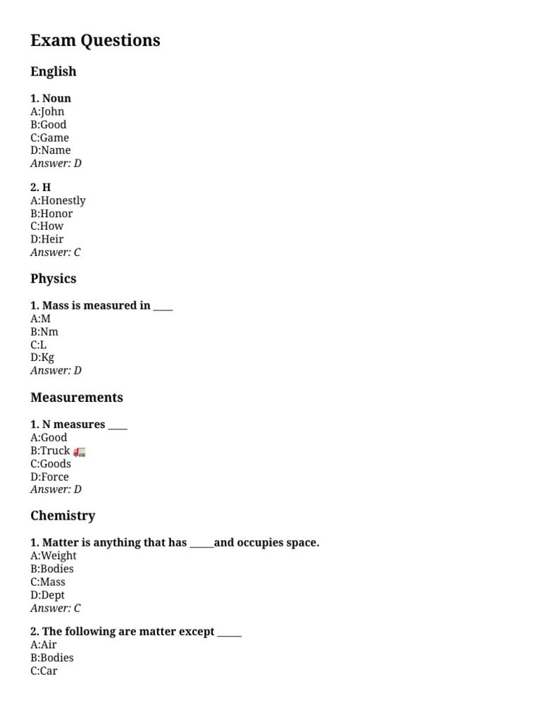 Print Question and Answer | PDF