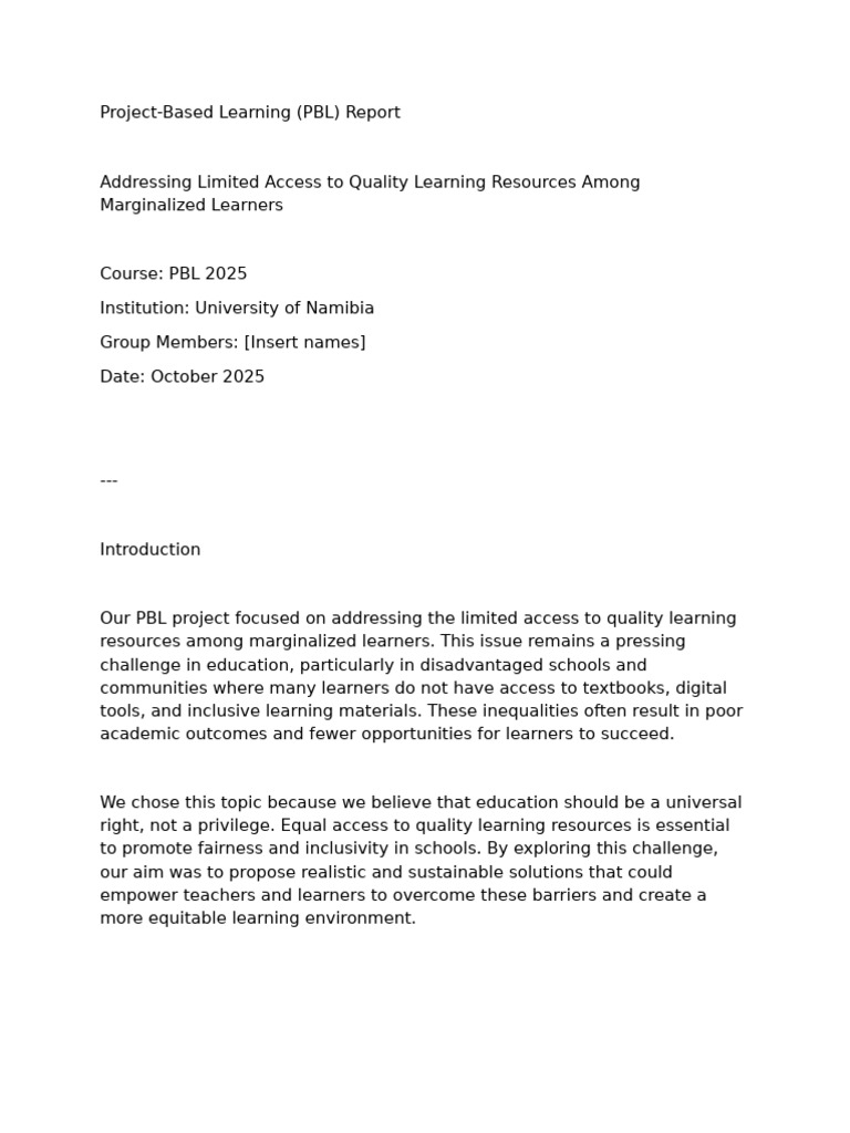 Document | PDF | Learning | Inclusion (Education)