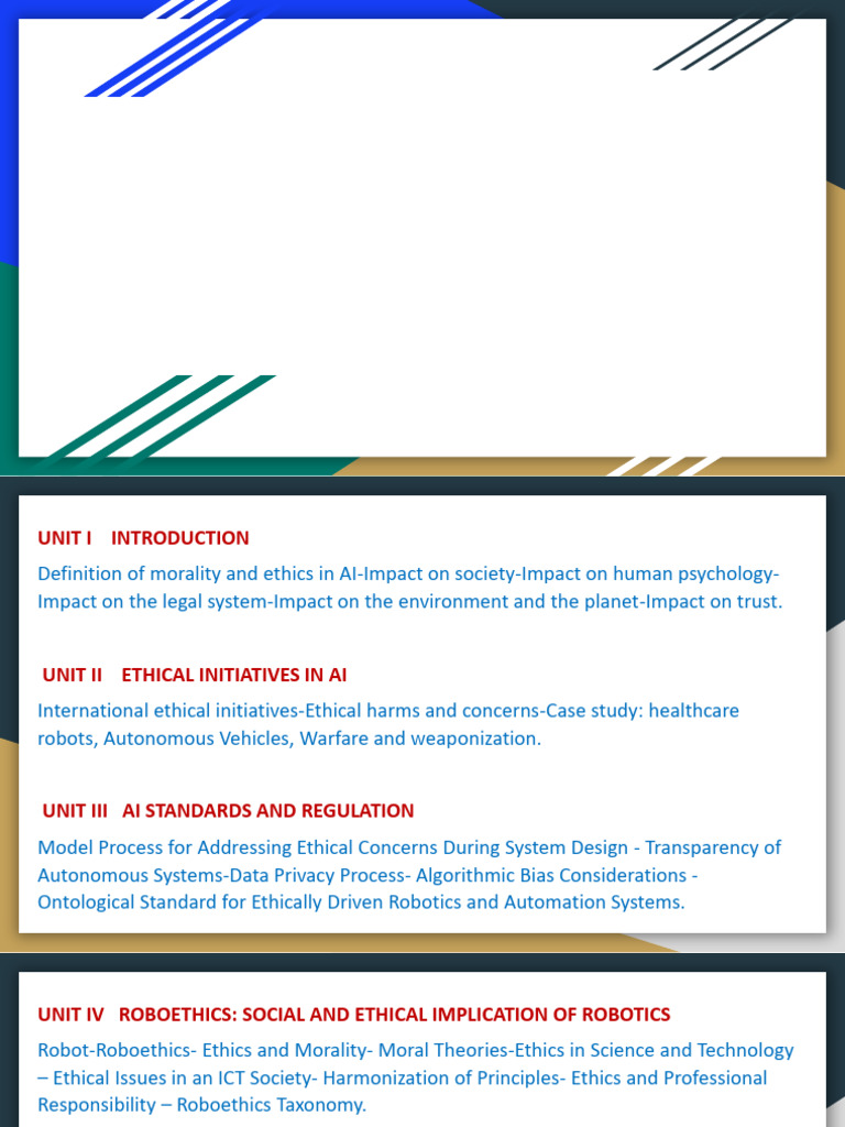 Ethics and AI: Impacts and Standards | PDF | Intelligence (AI ...