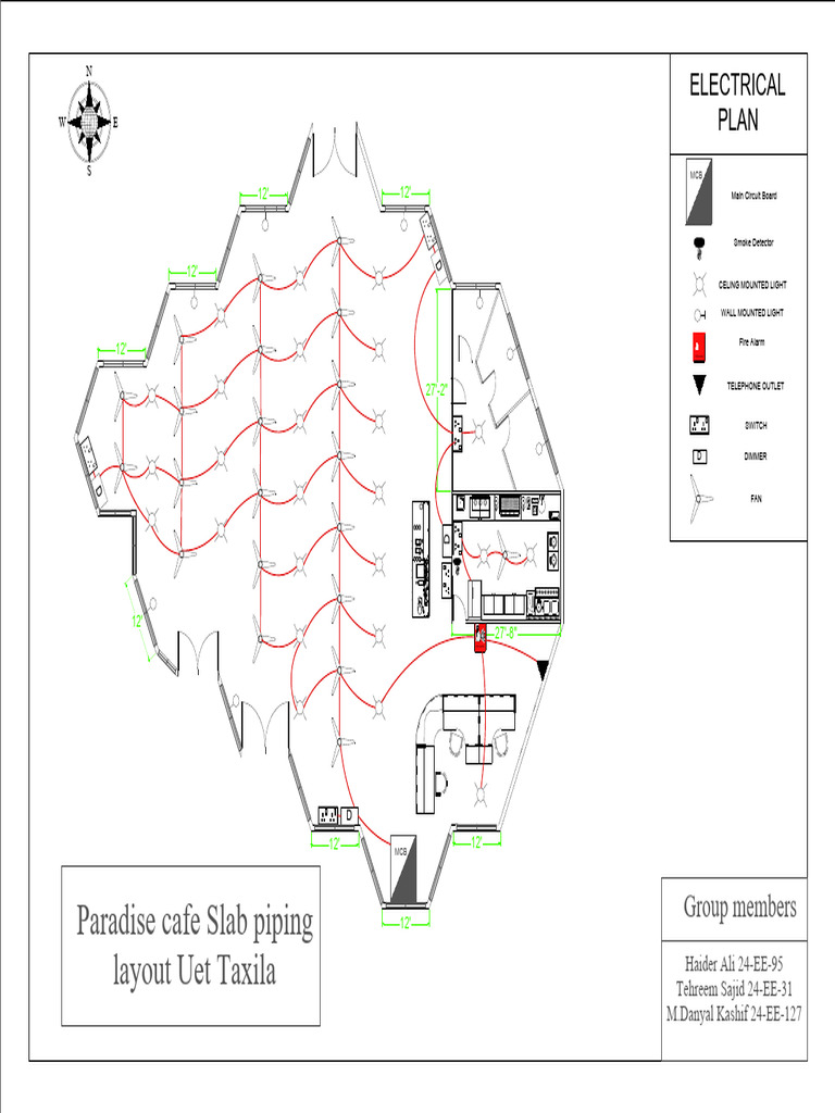 Slab Electrical Piping Layout Guide | PDF